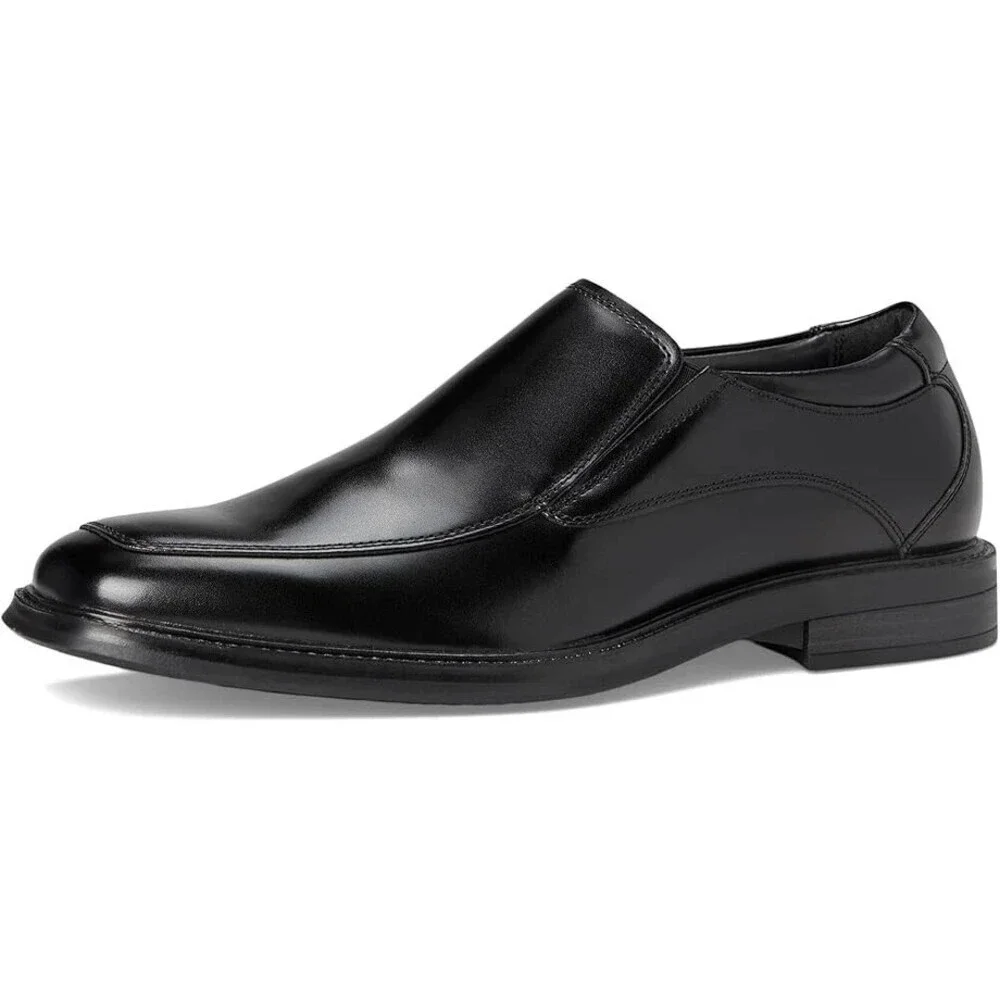 Dockers Lawton 90-36974 Loafers Men's US 10.5 Black Leather Dress Shoes ZAP568